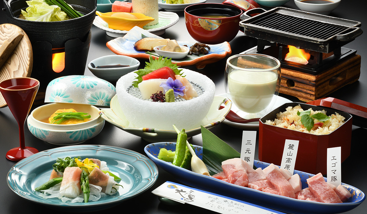 福島ブランド豚三種しゃぶしゃぶ膳